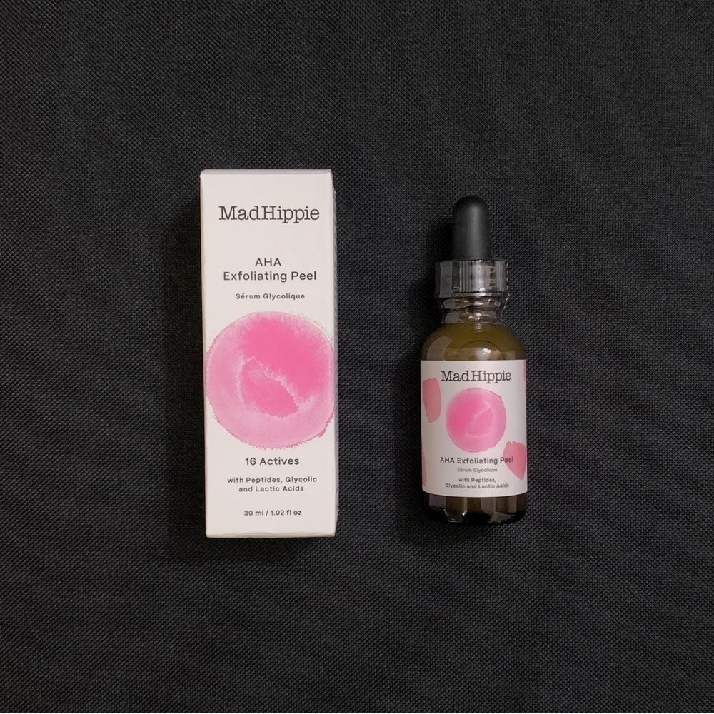 MAD HIPPIE AHA Exfoliating Peel w/ Ceramides & Peptides, Glycolic & Lact…